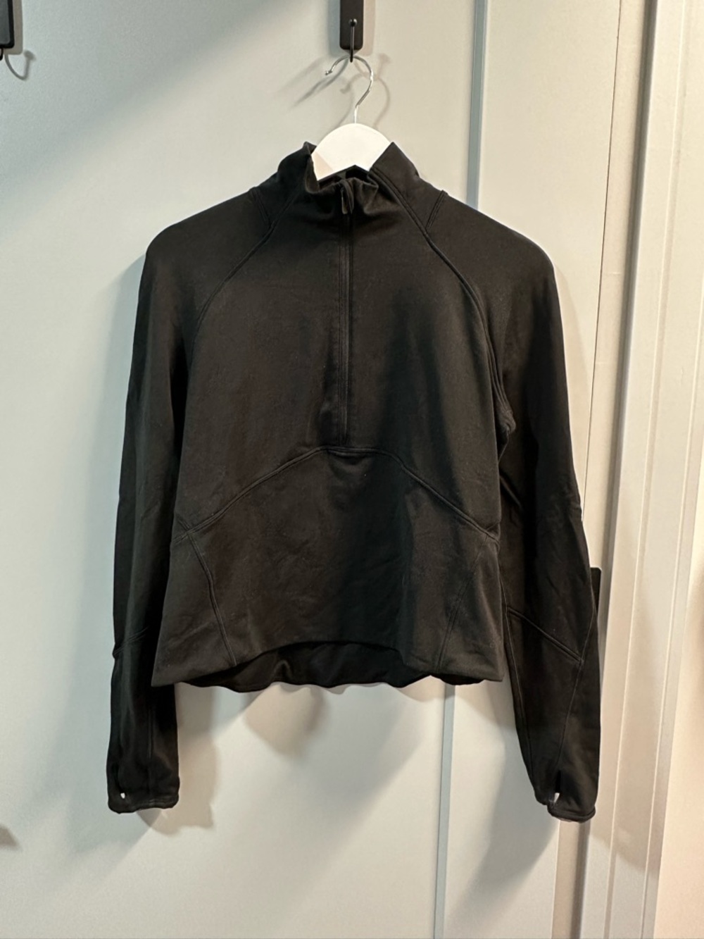 lululemon Black Cropped 1/2 Zip